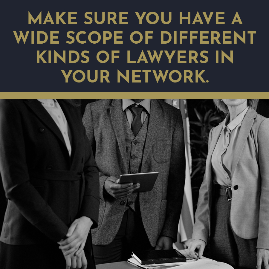 Wide scope of lawyers in network