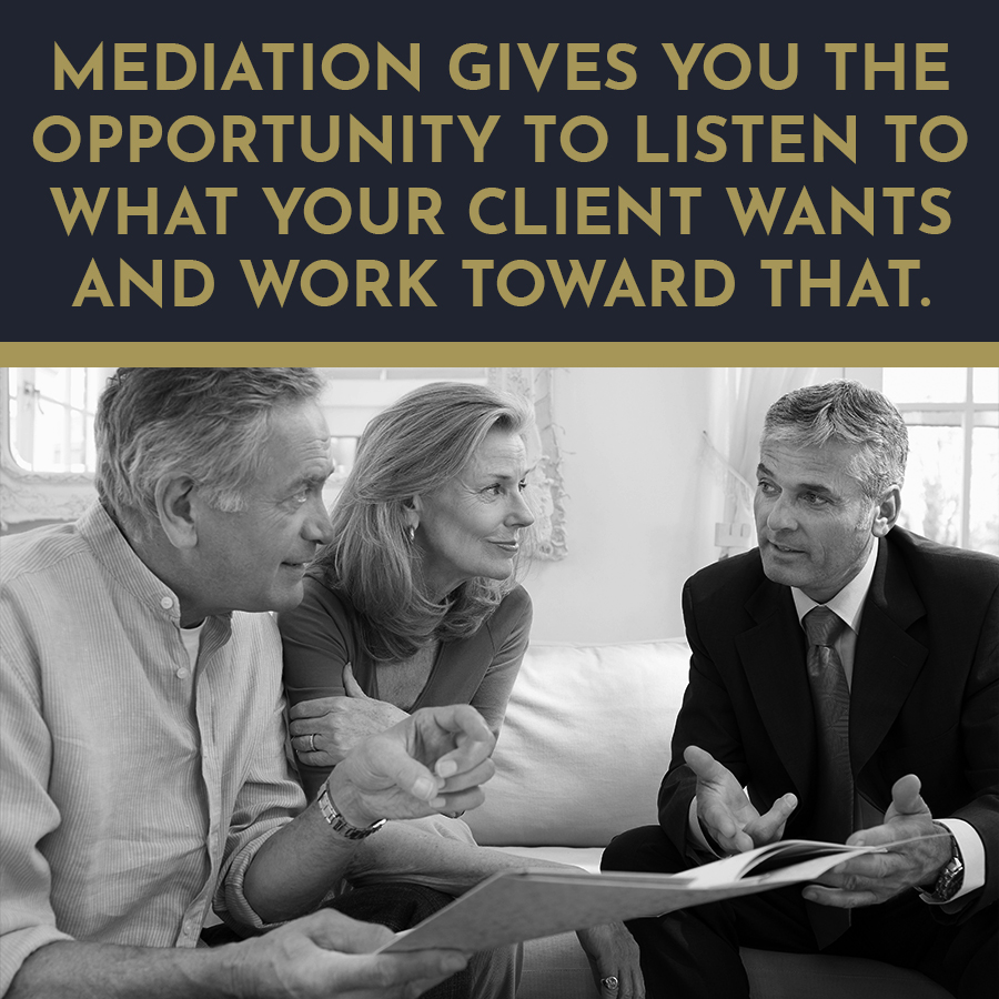 Mediation lets you listen to client